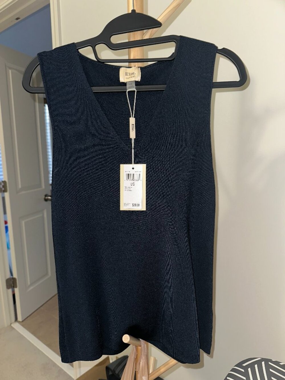 Elie Tahary sleeveless blue tank L